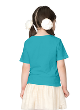 Girls I Believe in Mermaids Cotton Candy Tshirt - back view cotton candy magic